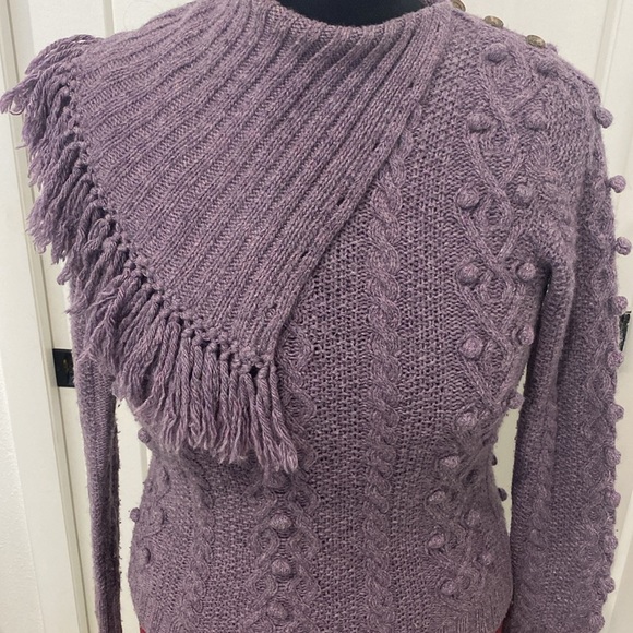 Ralph Lauren Blue Label, Hand Knit Wool / Cashmere Sweater |Size Small - Picture 7 of 11